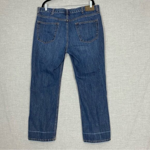 Denver Hayes Straight Jeans 38 X 30 100% Cotton Medium Wash Blue Mid Rise - Picture 3 of 12